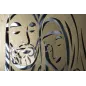 PANEL NATIVITY GOLD -B- 120X2X60 cm